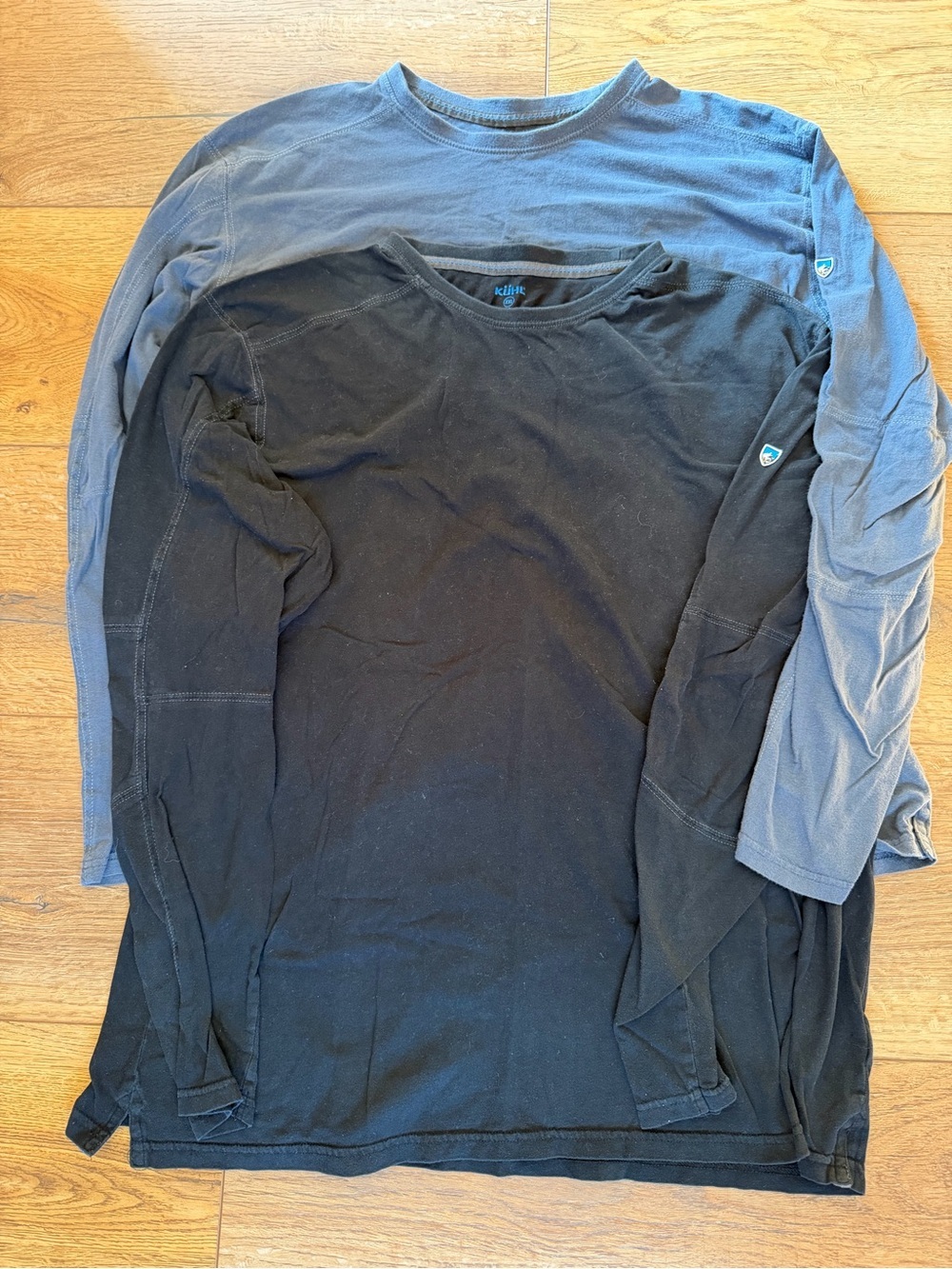 Kuhl Wildfibre Organic Cotton Long Sleeve Tee Set TWO/black/blue XXL